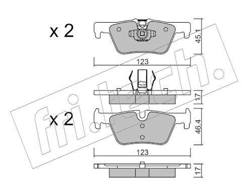 Brake pads fri tech 978 - fri.tech., 978.0