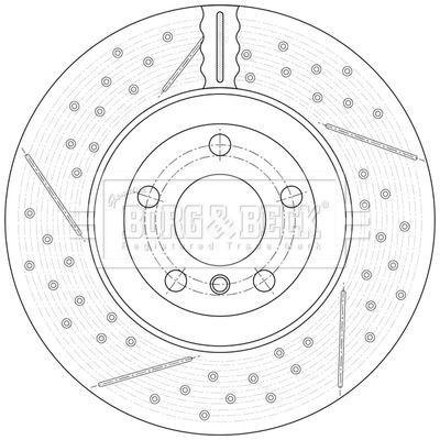 Borg beck bbd7009s brake - &,