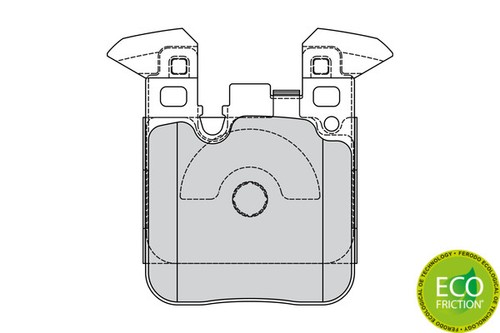 New brake pad - new,
