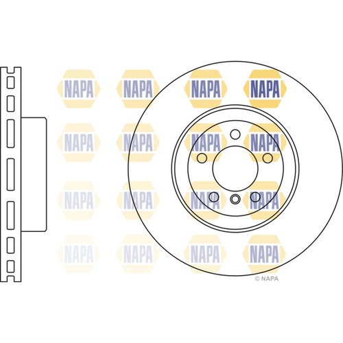 Brake discs vented for - 2x,