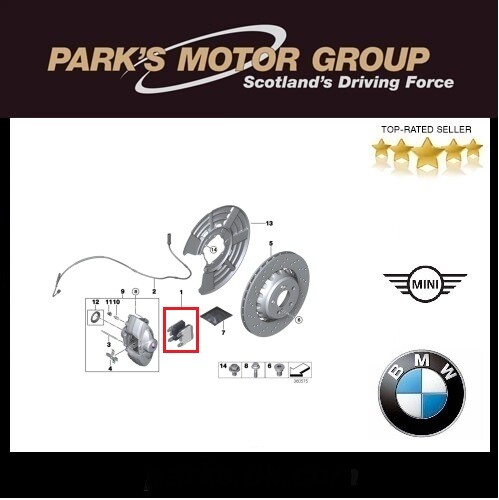 Bmw genuine rear brake - bmw,