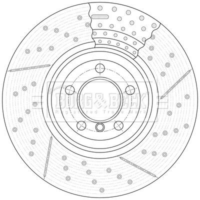 Borg beck bbd7007s brake - borg,