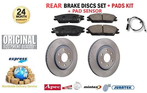 Rear axle brake discs - and, pads