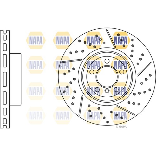 Brake discs vented drilled - 2x,
